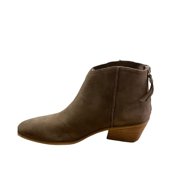 Dr Scholl’s Womens 9 1/2 Ankle Boots Brown Gray Suede Leather booties tan NWT - Picture 5 of 16